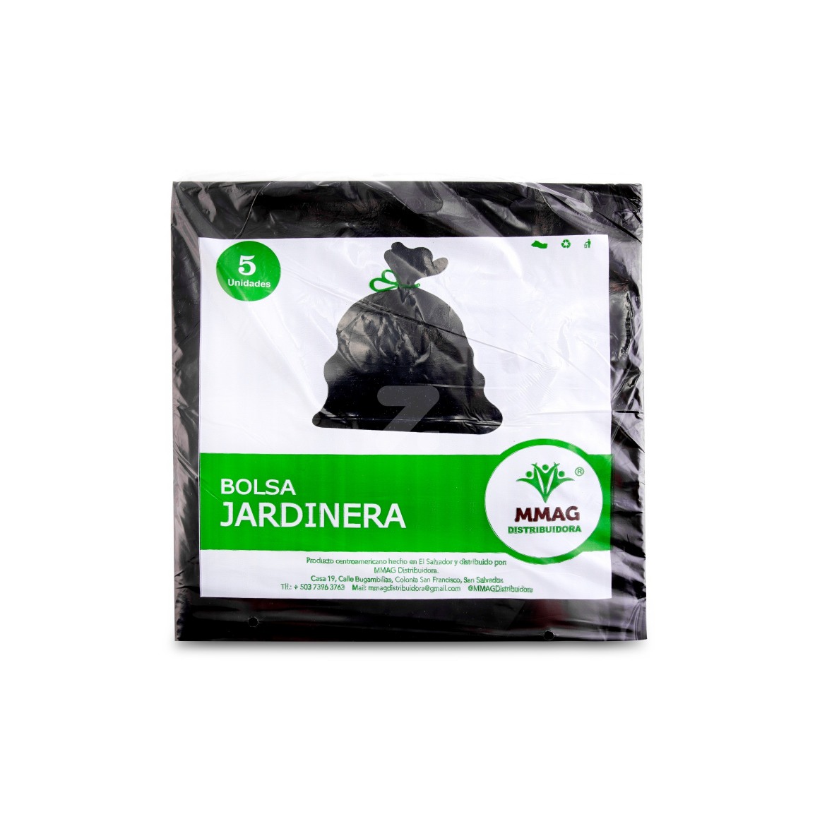 BOLSA JARDIN NEGRO 34X50