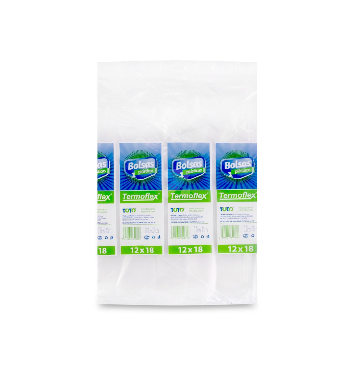 BOLSA TRANSP 12 lbs  12x18