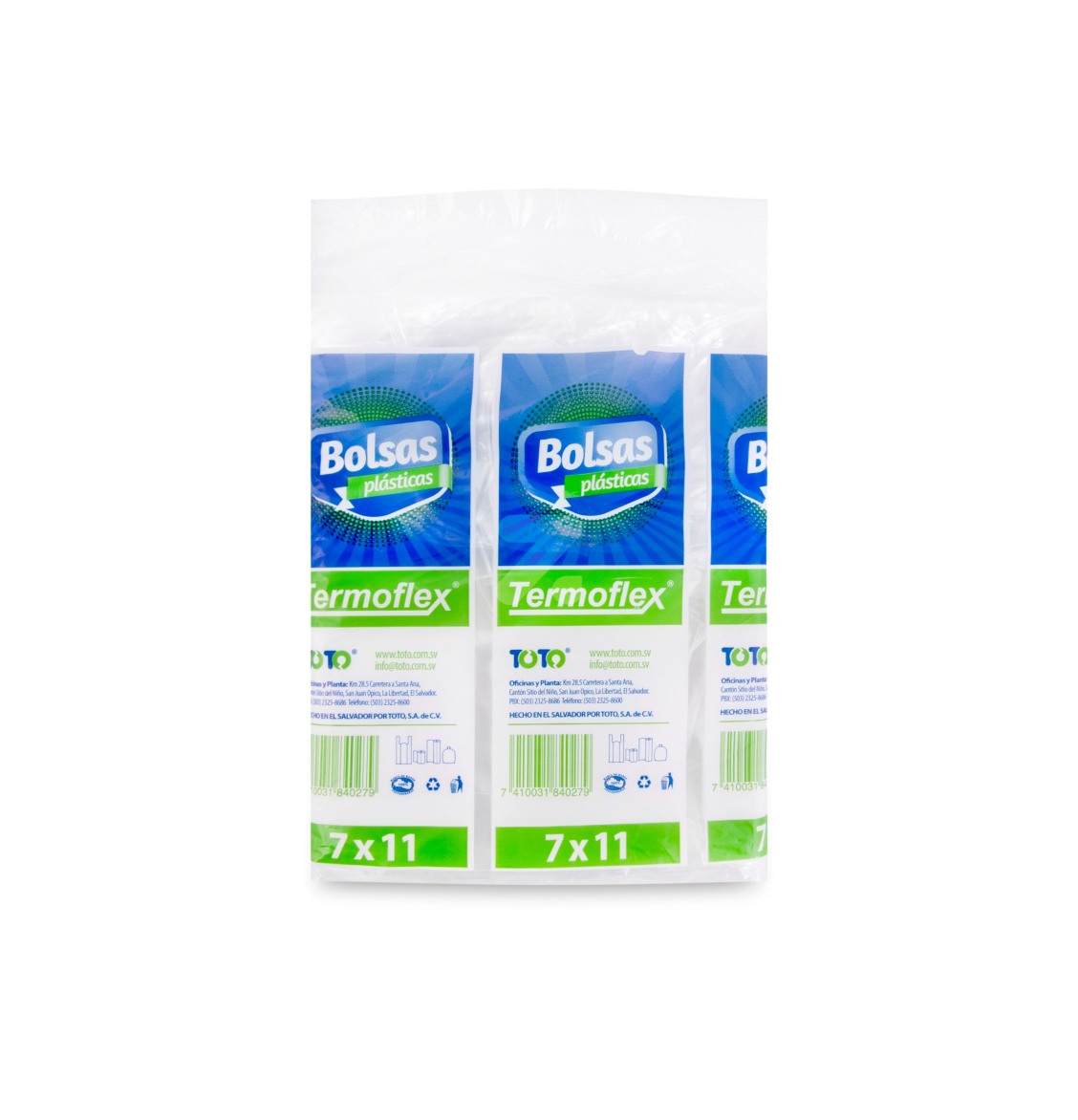 BOLSA 3 LBS TRANSP 7x11